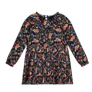 Mayoral, Girl's Floral Party Dress, Navy Blue Chiffon, Size 9, New with tags